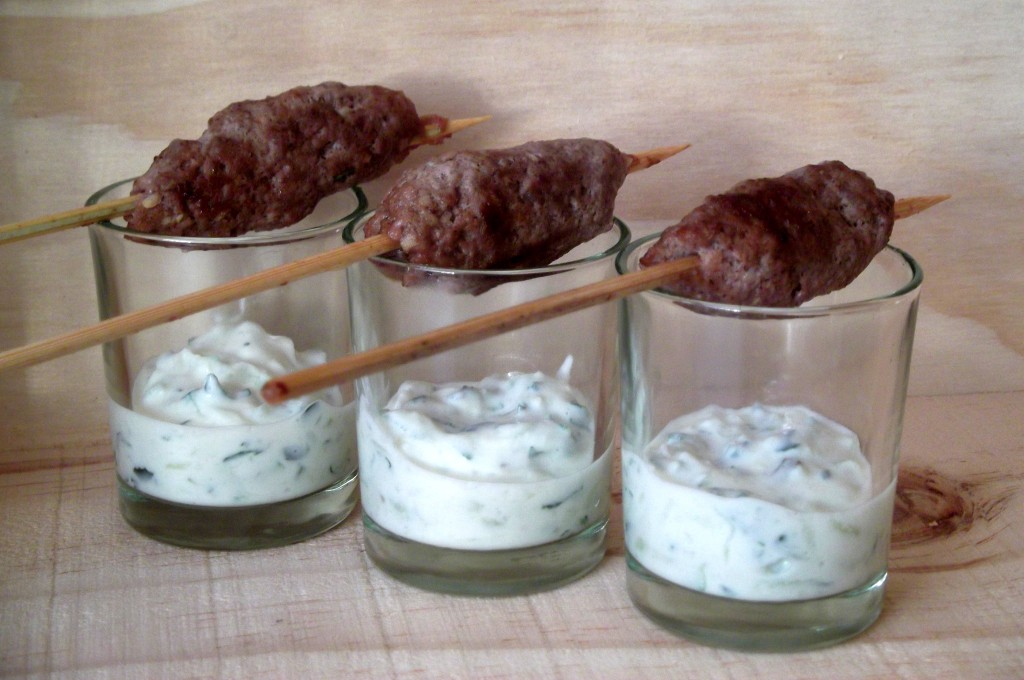 Lamb Skewers with Tzatziki